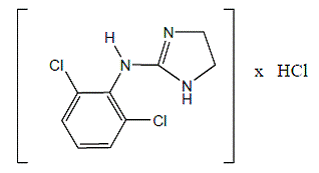 Catapres® (clonidine hydrochloride) Structural Formula Illustration