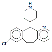 CLARINEX® (desloratadine)  Structural Formula Illustration