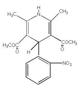 PROCARDIA® (nifedipine)  Structural Formula Illustration