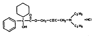 DITROPAN® (oxybutynin chloride) Structural Formula Illustration