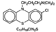 THORAZINE® (chlorpromazine)   Structural Formula Illustration