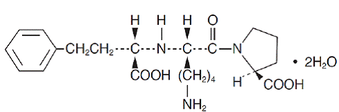 Lisinopril - Structural Formula Illustration