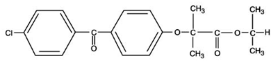 TRICOR (fenofibrate) Structural Formula - Illustration
