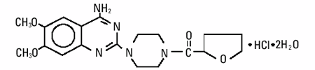 HYTRIN®    (terazosin hydrochloride)  Structural Formula Illustration